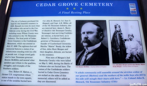 Wilson: Cedar Grove Cemetery