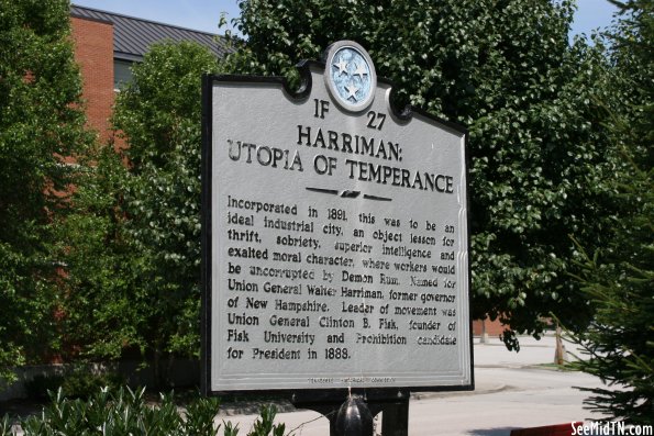 Roane: Harriman: Utopia of Temperance