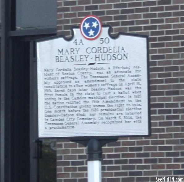 Benton: Mary Cordelia Beasley-Hudson