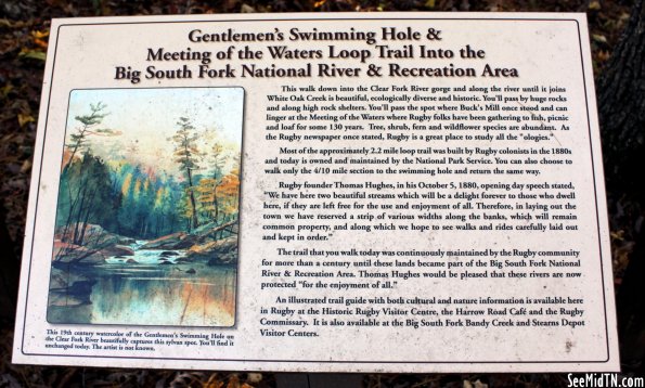 Morgan: Gentlemen's Swimming Hole &amp; Meeting of the Waters