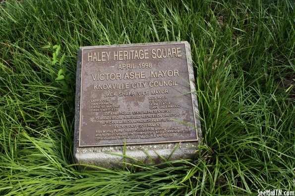 Haley Heritage Square sign