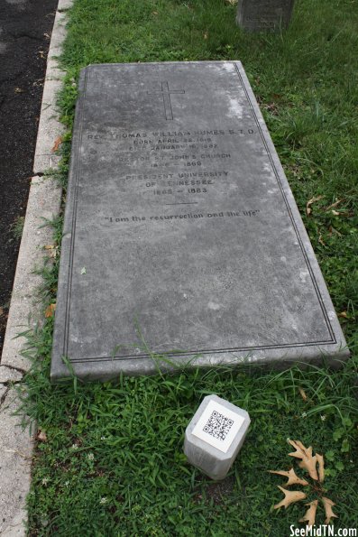 UT President Thomas Humes - Old Gray Cem