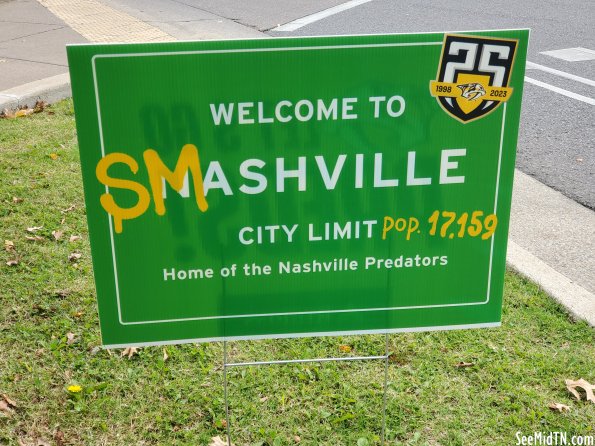 Smashville Nashville Predators sign