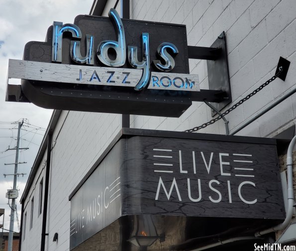 Rudy's Jazz Room sign