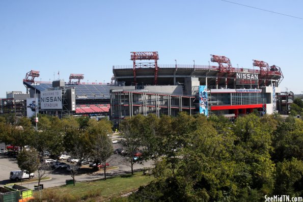 Nissan Stadium 2023 from Woodland St. Bridge