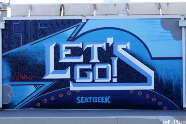 Nissan Stadium Seatgeek mural: Let's Go!