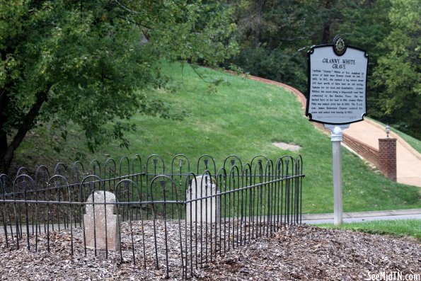 Grave of Granny Lucinda White and Marker