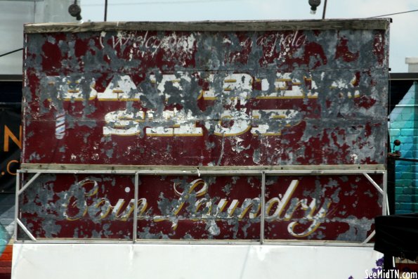 Five Points Barber Shop handpainted sign