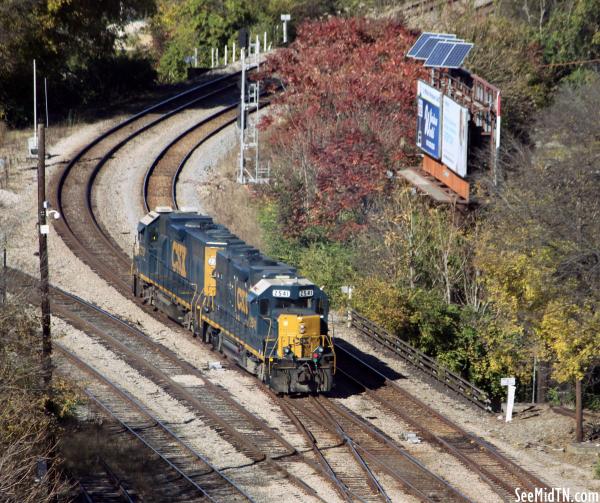 Gulch  tracks with CSX 2541