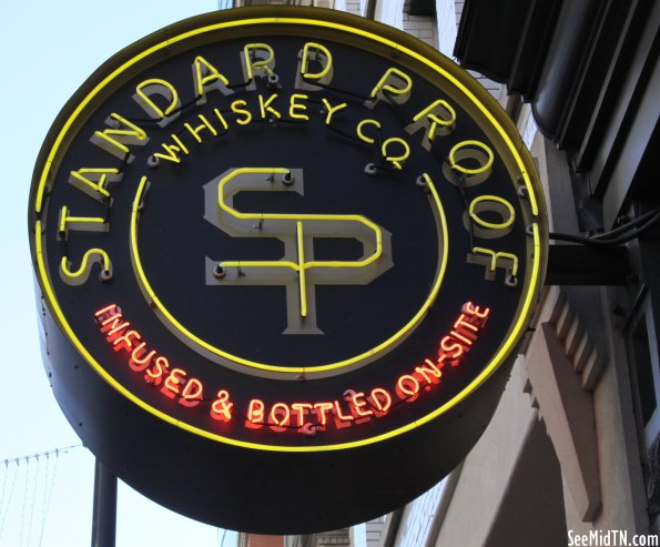 Standard Proof Whiskey sign