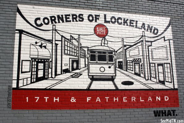 Corners of Lockeland mural, 17th & Fatherland