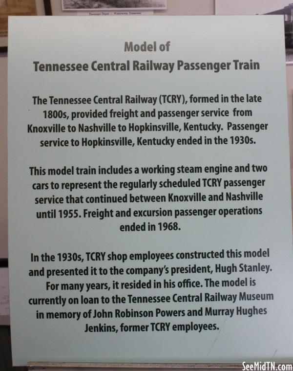 Model Train Passenger Train description