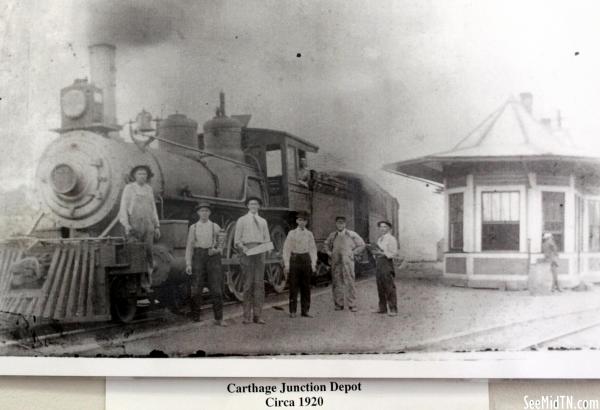Museum Photo: Steam Engine at Carthage Junction, 1920