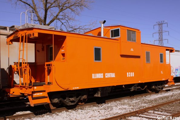 Orange Caboose Illinois Central #9380