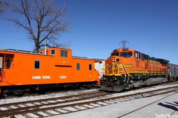 Orange Caboose &amp; Engine