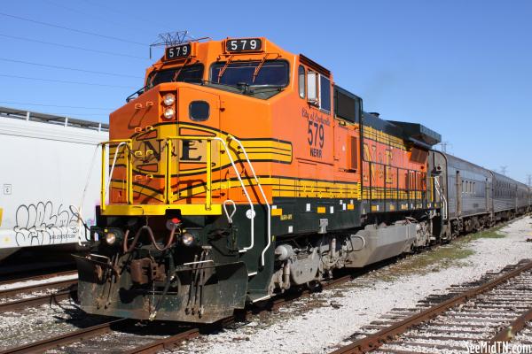 Nashville # Eastern Orange Locomotive #579 "City of Cookeville"