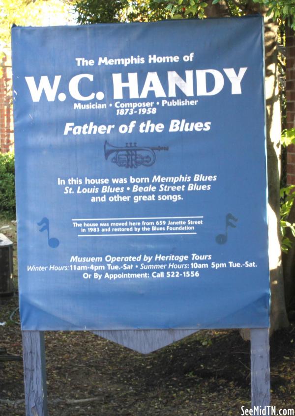 W.C. Handy Home sign