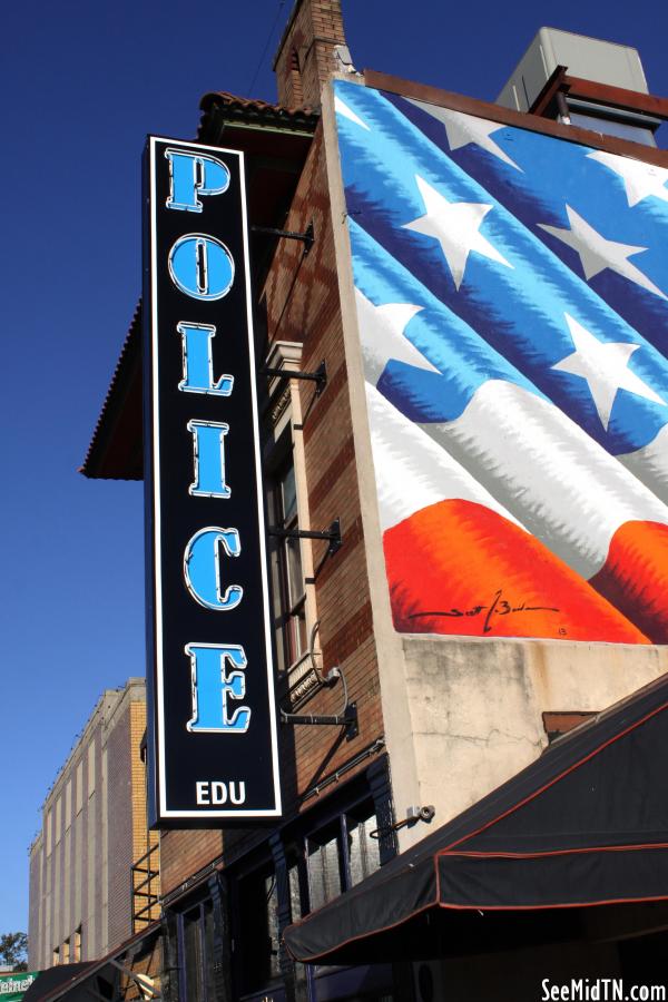 Police neon sign