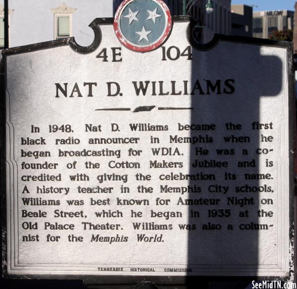 Nat D. Williams marker
