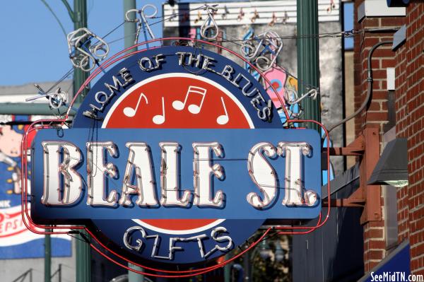 Beale St. Gifts neon sign