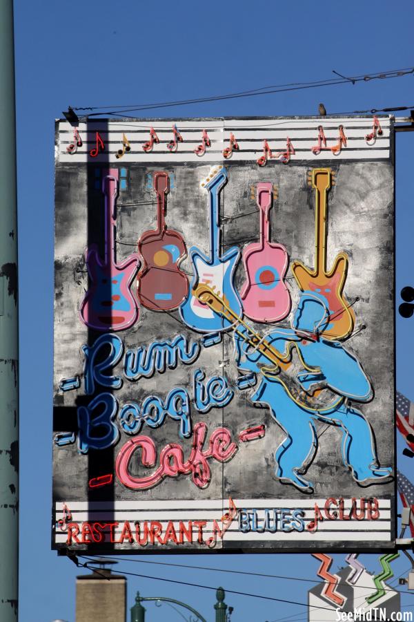 Rum Boogie Cafe neon sign