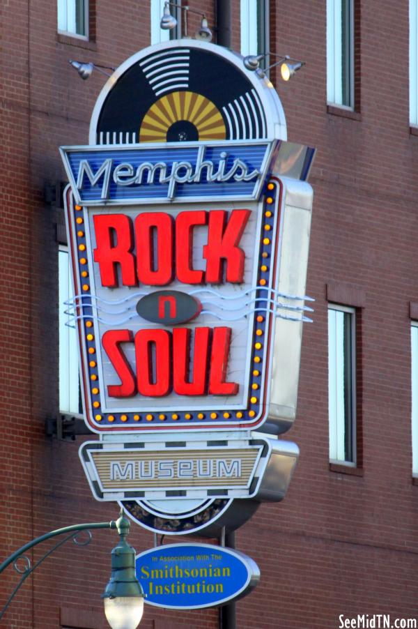 Memphis Rock &amp; Soul Museum sign
