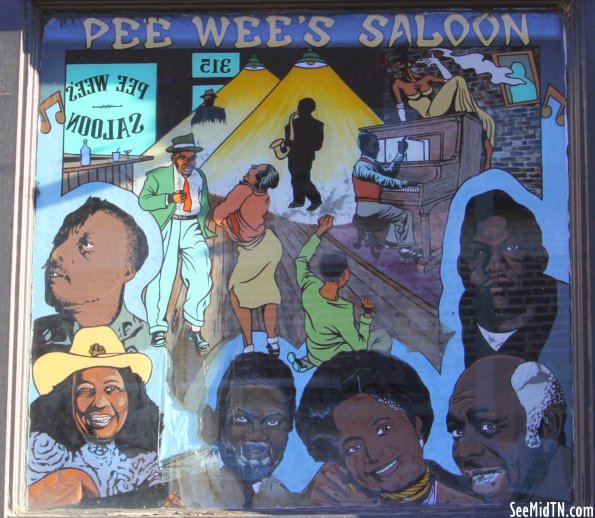Blues Mural:Pee Wee's Saloon