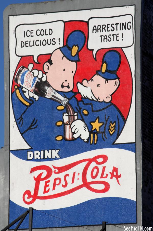 Pepsi-Cola retro mural