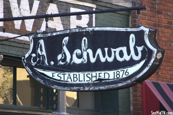A. Schwab neon sign