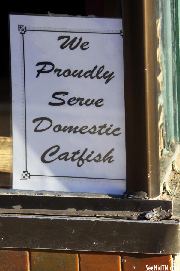 We Proudly Serve Domestic Catfish