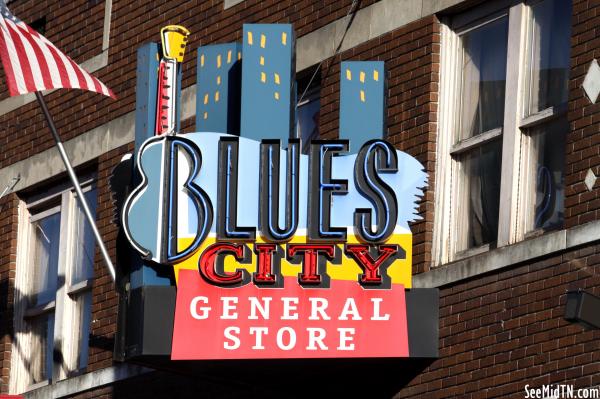 Blues City General Store neon sign