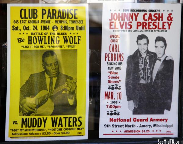 Johnny Cash &amp; Elvis Presley - Howling Wolf posters