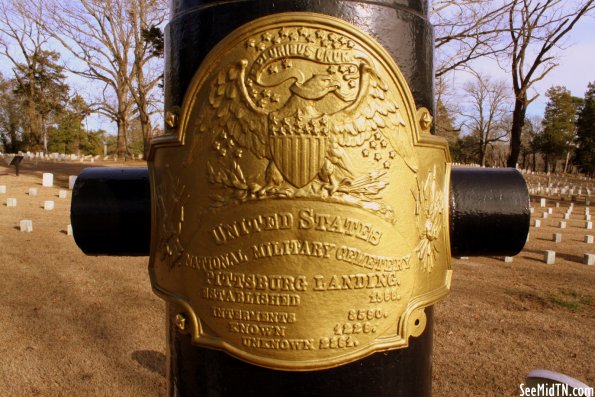 National Cemetery Plaque