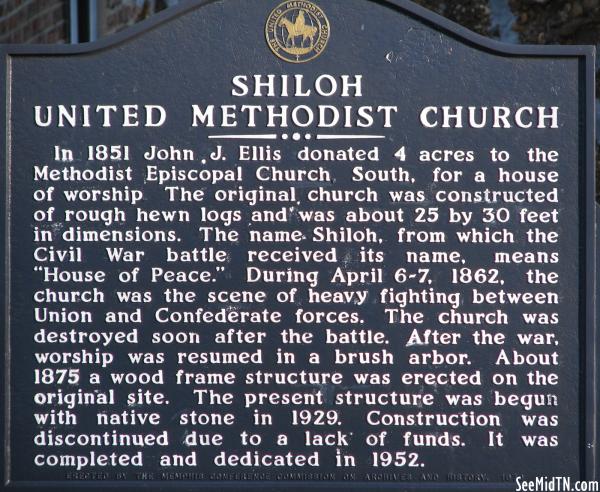 Shiloh Methodist Church marker