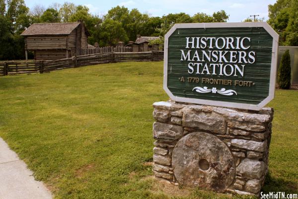 Manskers Station Sign