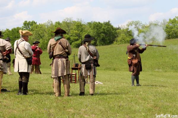 Bledsoe's Fort: Firing Demonstration