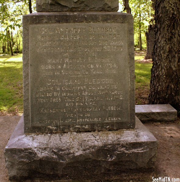 Bledsoe's Fort: Cemetery