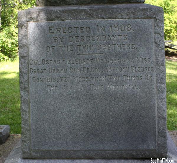 Bledsoe's Fort: Cemetery