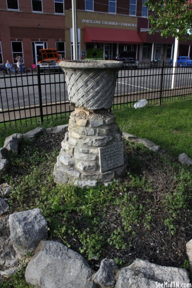 Portland Citizens Park flower planter