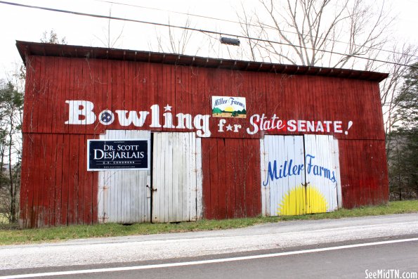 Bowling for State Senate Advertising Barn