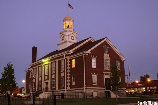 Cannon County Courthouse at Dusk (2013) - Woodbury