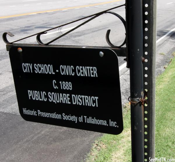 Tullahoma Public Square sign 