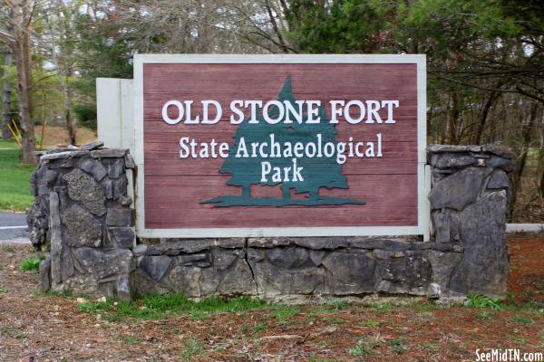 Old Stone Fort entrance sign