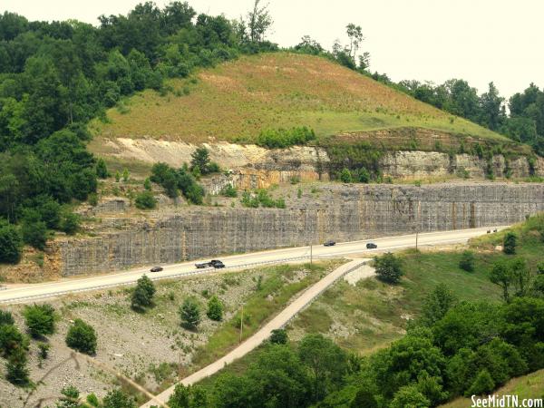 View of US70 from the old, old highway