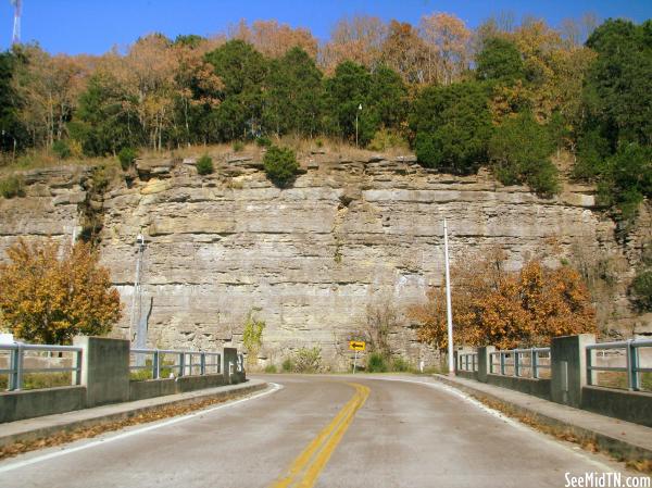 Crossing Center Hill Dam on Highway TN96