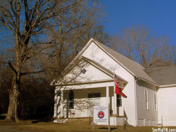 Old church building in Charlotte, TN