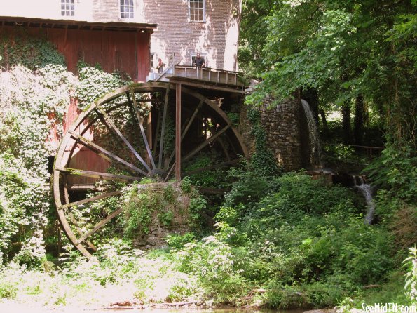 Falls Mill Waterwheel from below