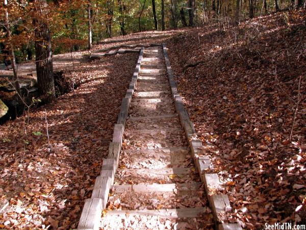 Sewanee Natural Bridge, steps leading to