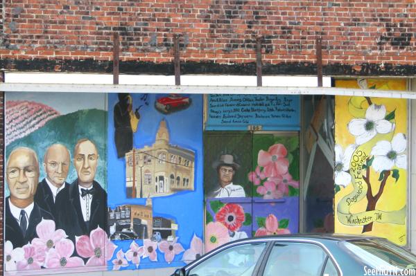 Town Square Window Artwork