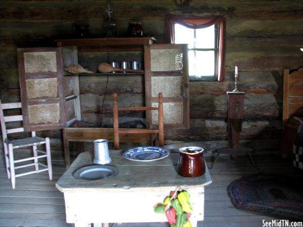 Inside the Replica Cowan Log Courthouse